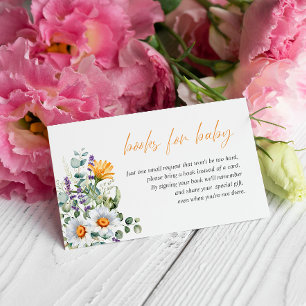 Soft Wildblumen Daisy BABY SHOWER BOOKS ANFRAGE Begleitkarte