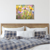 Soft Wildblumen Leinwanddruck (Insitu (Schlafzimmer))