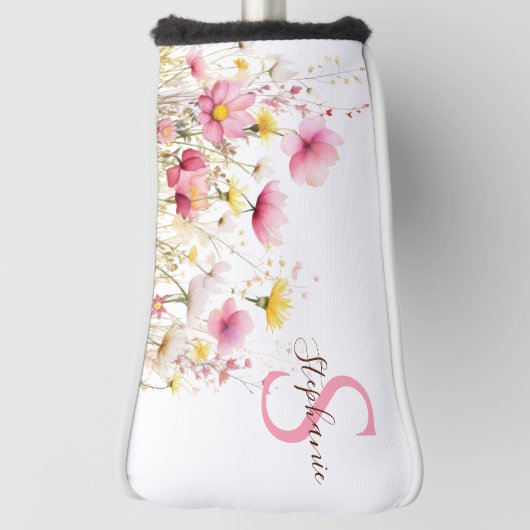 Soft Wildflower Monogram Golf Headcover (Rotieren 90)
