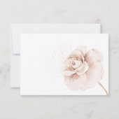 Soft Wildflowers Modern Books For Baby RSVP Karte (Rückseite)