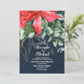 Soft Winter Berry Christmas Einladung (Stehend Vorderseite)