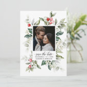 Soft Winter Berry Weihnachten | FOTO SAVE THE DATE (Stehend Vorderseite)