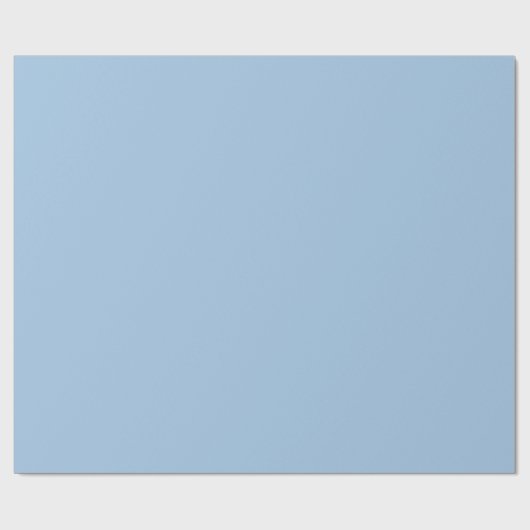 Soft Winter Blue Solid Geschenkpapier (Flach)