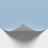 Soft Winter Blue Solid Geschenkpapier (Ecke)