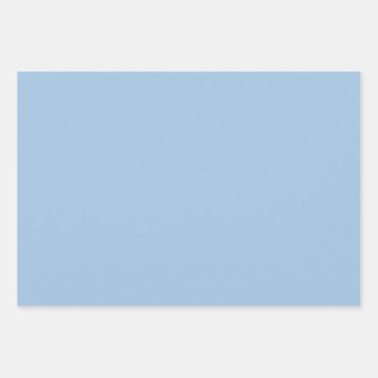 Soft Winter Blue Solid Geschenkpapier Set (Vorderseite 3)