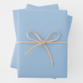 Soft Winter Blue Solid Geschenkpapier Set (Beispiel)
