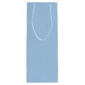 Soft Winter Blue Solid Geschenktüte Für Weinflaschen (Rückseite)