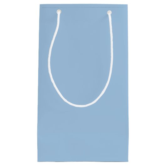 Soft Winter Blue Solid Kleine Geschenktüte (Vorderseite)