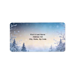 Soft Winter Daydream Adresse Adressaufkleber