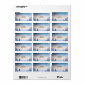 Soft Winter Daydream Adresse Adressaufkleber (Vorne)