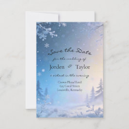 Soft Winter Daydream Save the Date Karten