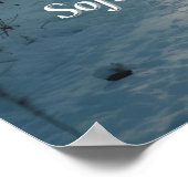 Soft Winter Light – Minimalist Calm Art Print Poster (Ecke)