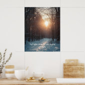 Soft Winter Light – Minimalist Calm Art Print Poster (Küche)