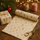Soft Winter Trees Wrapping Paper Geschenkpapier