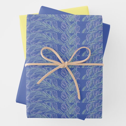 Soft Wirbel Blue Geschenkpapier Set (Beispiel)