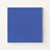 Soft Wirbel Blue Notebook Notizblock (Rückseite)