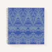 Soft Wirbel Blue Notebook Notizblock (Vorderseite)