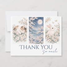 Soft Woodland Animals Thank You Card