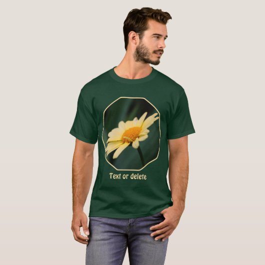 Soft Yellow Daisy Flower Nature Personalized T-Shirt (Vorne ganz)