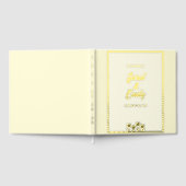 Soft Yellow Gold Foil Wedding Guest Book Gästebuch (Voll)