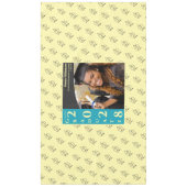 Soft Yellow Modern Graduation Photo Cap Pattern Tischdecke (Vorderseite)