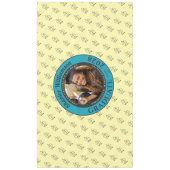 Soft Yellow Modern Graduation Photo Cap Pattern Tischdecke (Vorderseite)