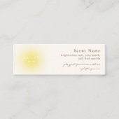 Soft Yellow Perfume Scent Sample Mini Tester Card Visitenkarte (Vorderseite)