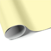 Soft Yellow Solid Wrapping Paper Roll Geschenkpapier (Rolleneckpunkt)