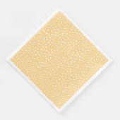 Soft Yellow Uneven Dots Graphic Design Serviette (Ecke)