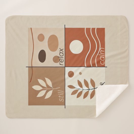Soft Zen Retreat Sherpa Blanket Sherpadecke (Vorderseite (Horizontal))