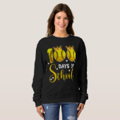 Softball 100 Days of School Happy 100th Day 1 Sweatshirt (Vorne ganz)