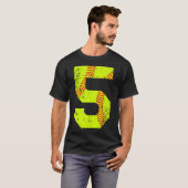 Softball 5 Jersey-Nummer T-Shirt (Vorne ganz)