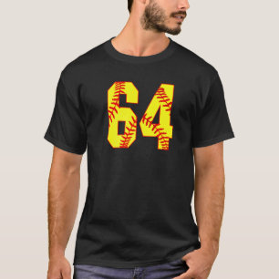 Softball 64 Fast Pitch Liebe Softball Mama Favorit T-Shirt