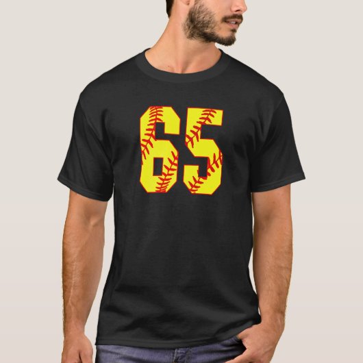 Softball 65 Fast Pitch Liebe Softball Mama Favorit T-Shirt (Vorderseite)