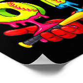 Softball 67 Ice Cream Drip Six Seven Boys Funny Ch Poster (Ecke)