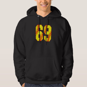 Softball 69 Fast Pitch Liebe Softball Mama Favorit Hoodie