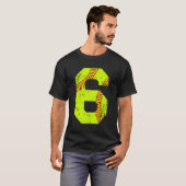 Softball 6 Jersey-Nummer T-Shirt (Vorne ganz)