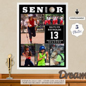 Softball-Abschluss-Collage 5 Foto-Collage Poster