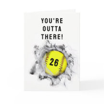 Softball-Abschluss-Karte