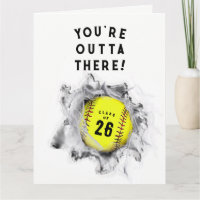 Softball-Abschluss-Karte