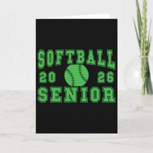 Softball-Abschlussball Softball-Senior 2026 Absolv Karte