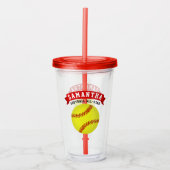 Softball-All-Star Acryltrinkbecher (Vorderseite)