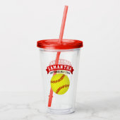 Softball-All-Star Acryltrinkbecher (Rückseite)