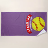 Softball All-Star Strandtuch (Vorderseite)