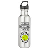 Softball-Angebot Edelstahlflasche (Vorderseite)