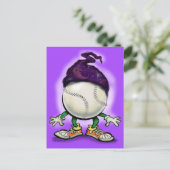 Softball-Assistent Postkarte (Stehend Vorderseite)