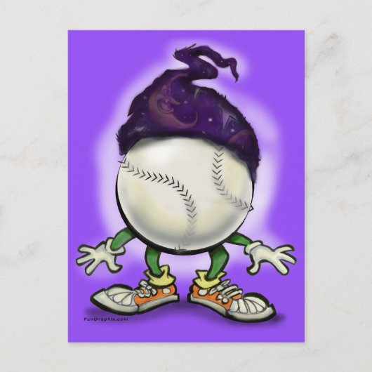 Softball-Assistent Postkarte (Vorderseite)