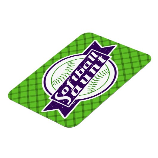 Softball Aunt Magnet (Linke Seite)