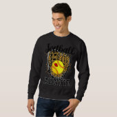 Softball Auntie Leopard Game Day Tante Mutter Soft Sweatshirt (Vorne ganz)