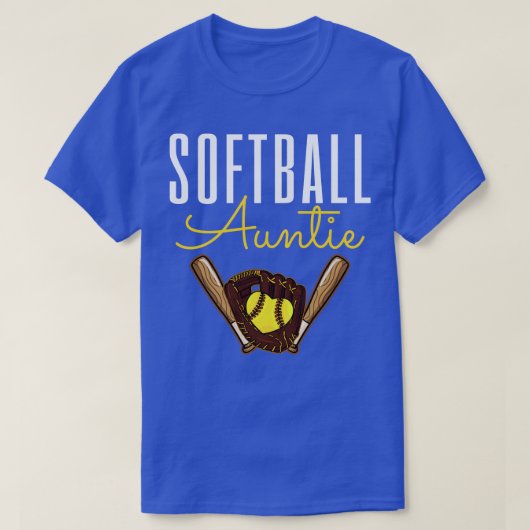 Softball Auntie T-Shirt (Design vorne)